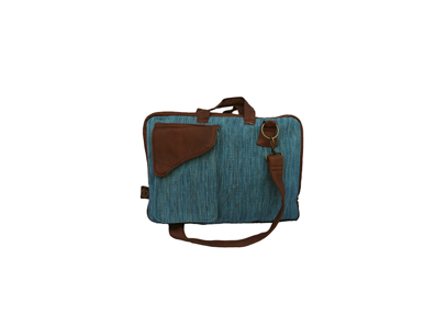 laptoptas blue Y'abal Handicrafts | Fair Winkelen Products