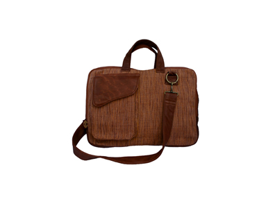 laptoptas brown Y'abal Handicrafts | Fair Winkelen Products